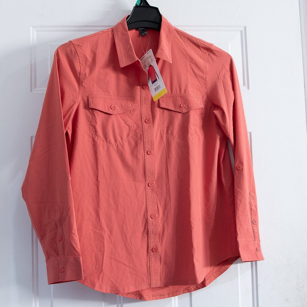 Eddie Bauer Women's Departure 2.0 UPF 50+ Sun Protect Long Sleeve Shirt Top‎